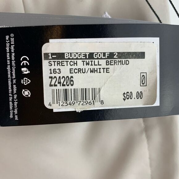NWT Adidas women’s ecru budget golf 2 stretch twill Bermuda short size 0 - Picture 7 of 9